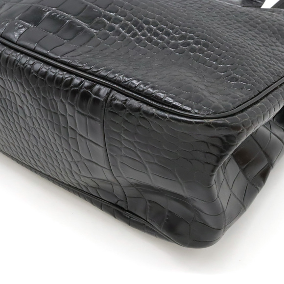 Longchamp Longchamp Roseau Leather Tote Bag Black Leather Tote Bag - Picture 3 of 8